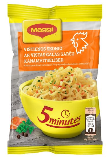 Picture of MAGGI ātri pagatavojamās nūdeles ar vistas gaļas garšu, 59.2g