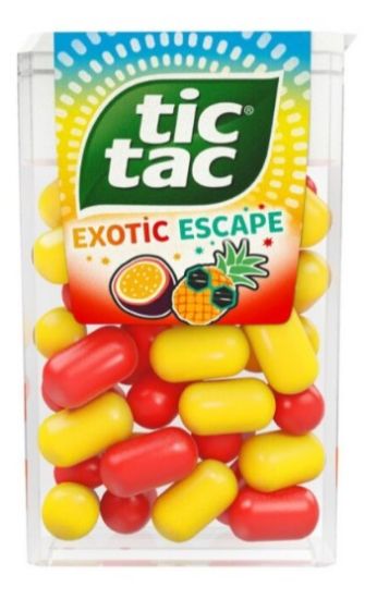 Picture of TIC TAC EXOTIC dražejas ar ananasu-marakujas garšu, 18g