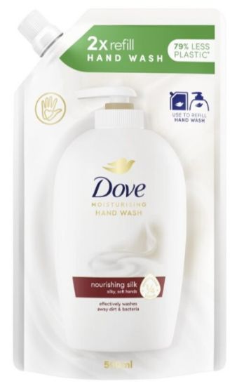 Picture of DOVE NOURISILK POUCH šķidrās ziepes, 500ml