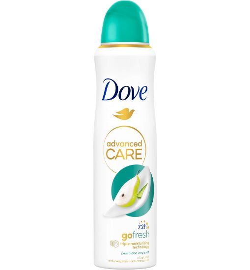 Picture of DOVE Advanced Care PEAR&ALOE VERA spray dezodorants, 150ml