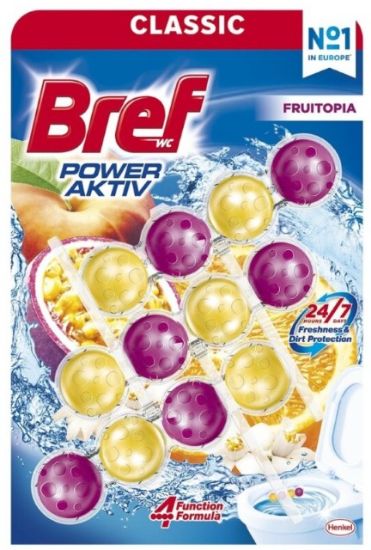 Picture of BREF Power Aktiv Fruitopia tualetes bloks, 3x50g