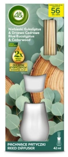Picture of AIR WICK aromātiskie kociņi Blue Eucalyptus & Cedarwood 42ml