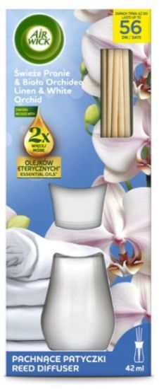 Picture of AIR WICK aromātiskie kociņi Linen & White Orchid 42ml