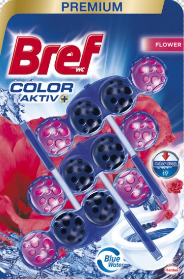 Picture of BREF color water fresh flowers tualetes bloks,3*50g