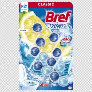 Attēls BREF Power Aktiv Lemon + Ocean tualetes bloks, 4x50g