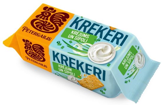 Picture of PĒTERGAILIS krekeri ar krējuma un sīpola garšu, 72g