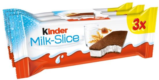 Picture of (IZPARDOŠANA) KINDER MILK SLICE batoniņš, 3x28g