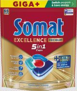 Attēls SOMAT Excellence Premium 5in1 Tabletes trauku mazgājamām mašīnām, 65gab