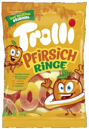 Picture of TROLLI želejkonfektes PERSIKU GREDZENTIŅI, 200g