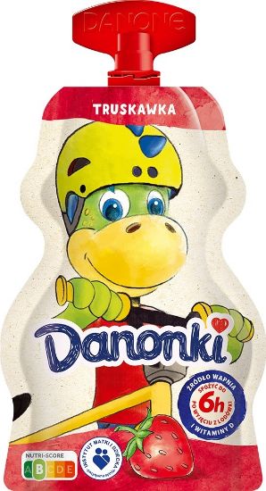 Picture of DANONKI Pouch jogurts ar zemeņu garšu, 70g