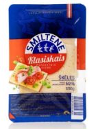 Attēls SMILTENES PIENS klasiskais siers TSS50% šķēles, 150g.