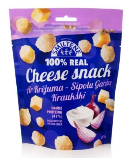 Picture of SMILTENES PIENS siera kraukšķi ar krējuma-sīpola garšu, 60g.