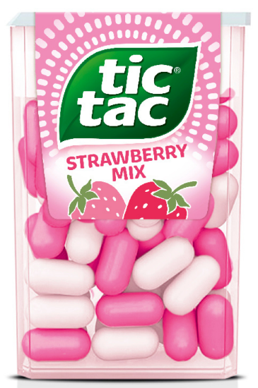 Picture of TIC TAC STRAWBERRY MIX dražejas ar zemeņu garšu, 18g
