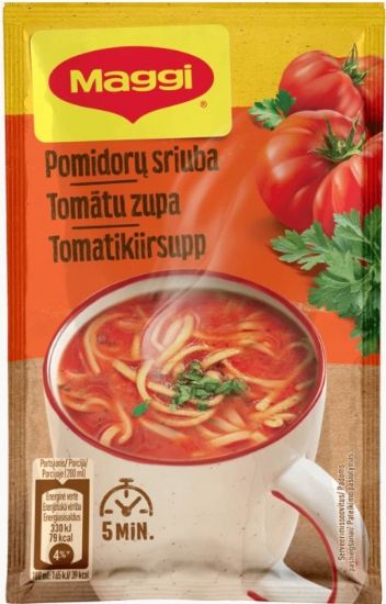 Picture of MAGGI šķīstošā Tomātu zupa ar nūdelēm, 23g