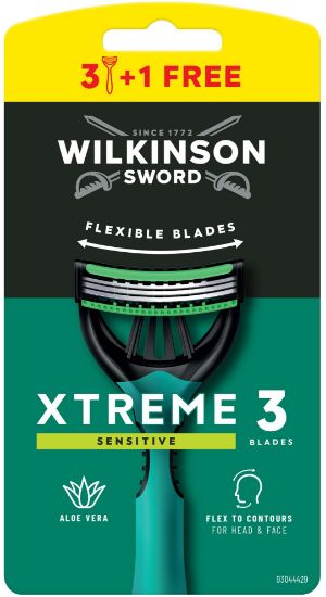 Picture of WILKINSON Xtreme3 Sensitive vīriešiem 3+1gab
