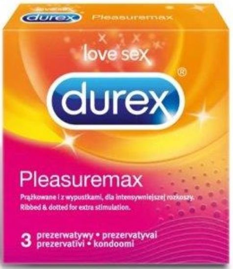 Picture of DUREX prezervatīvi Pleasuremax N3