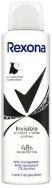Attēls REXONA Invisible Black&White izsmidzināmais dezodorants sievietēm, 150ml