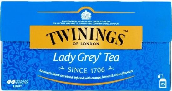 Picture of TWININGS LADY GREY melnā tēja 25TM