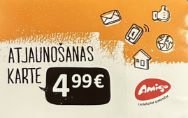Attēls Amigo 4.99Eur atjaunošanas karte