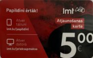 Attēls LMT Karte 5 Eur atjaunošanas karte