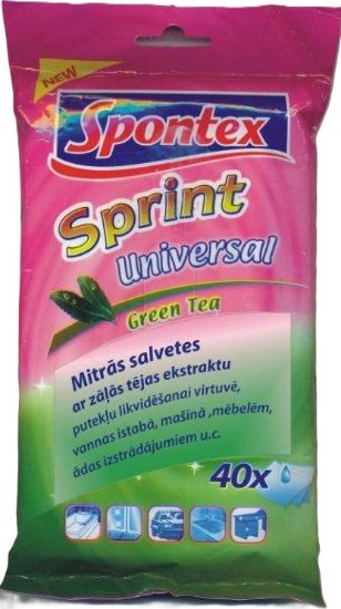 Picture of SPONTEX Universālās mitrās salvetes Fresh Ocean 40gb