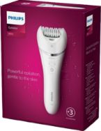 Attēls PHILIPS epilators +3 uzgaļi Series 8000 BRE700/00 (white)