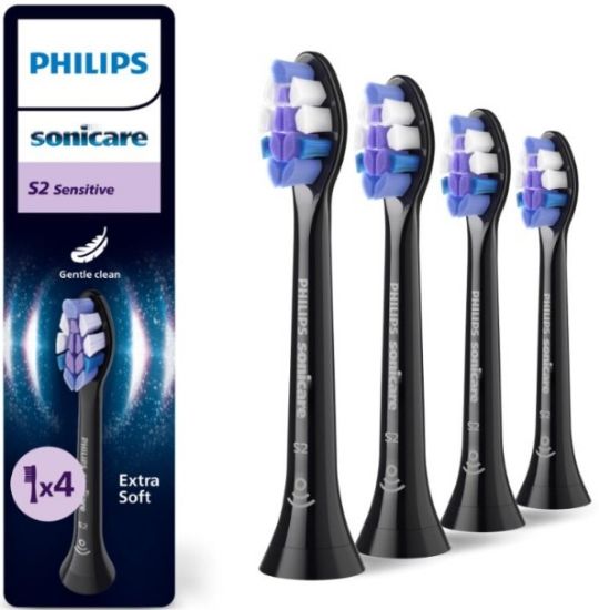 Picture of PHILIPS zobu birstes uzgaļi 4gb Sonicare Sensitive (melni)