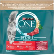 Attēls ONE sausā barība kaķiem STERIL (liellops) 1,4kg