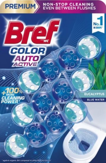 Picture of BREF Color Auto Active Eucalyptus tualetes bloks, 3x50g