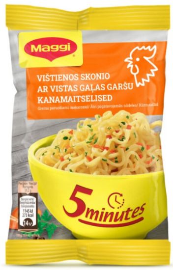 Picture of MAGGI ātri pagatavojamās nūdeles ar vistas gaļas garšu, 59.2g