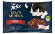 Attēls FELIX TASTY SHREDS konservs kaķiem GAĻAS IZLASE 4*80g
