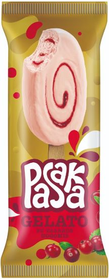 Picture of PASAKA GELATO saldējums ar jāņogu un dzērveņu pildījumu, 67g/90ml