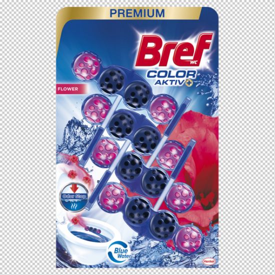 Picture of (IZPARDOŠANA) BREF color aktiv Flower tualetes bloks, 4x50g