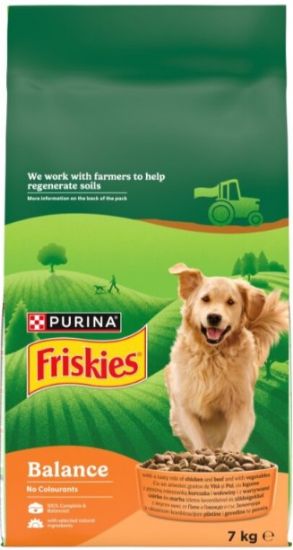 Picture of FRISKIES sausā barība suņiem (liellops/vista) 7kg