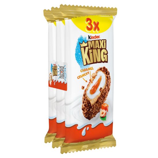 Picture of (IZPARDOŠANA) KINDER MAXI KING batoniņš,  3x35g *(glab.t.+2-+6)