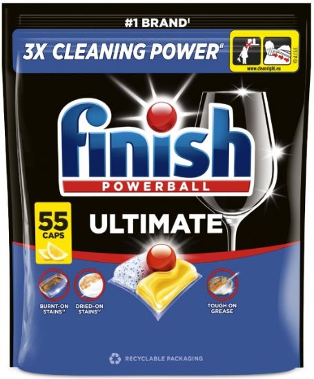 Picture of FINISH Ultimate Lemon tabletes trauku mazgāšanas automātiem 55gab