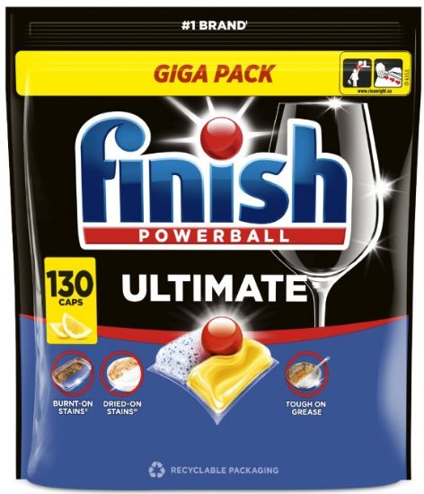 Picture of FINISH Ultimate Lemon tabletes trauku mazgāšanas automātiem 130gab