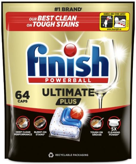 Picture of FINISH Ultimate Plus 1 Fresh tabletes trauku mazgāšanas automātiem 64gab