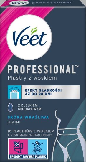 Picture of VEET Pro depilācijas vaska strēmeles bikini un padusēm 16gab