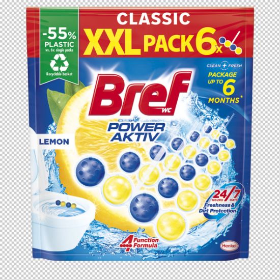 Picture of BREF Power Aktiv Lemon multipaka tualetes bloki, 6*50g