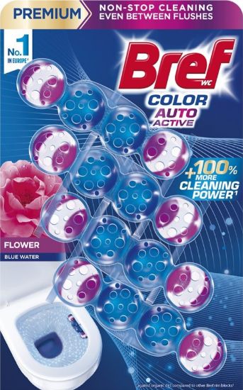 Picture of BREF Color Auto Active Flower tualetes bloks, 4x50g