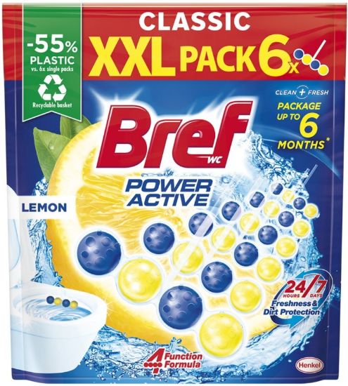 Picture of BREF Power Aktiv Lemon multipaka tualetes bloki, 6x50g