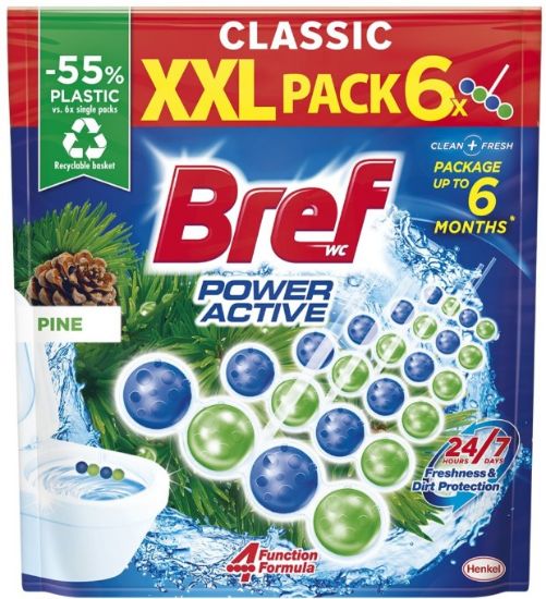 Picture of BREF Power Aktiv Pine multipaka tualetes bloki, 6x50g