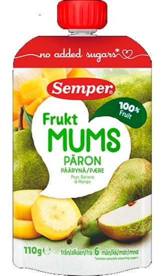 Picture of SEMPER FRUKTMUMS biezenis ar bumbieri, no 6 mēnešiem, 110g