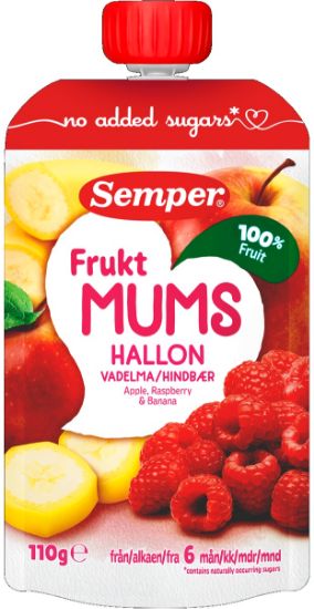 Picture of SEMPER FRUKTMUMS biezenis ar avenēm, no 6 mēnešiem, 110g