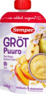 Attēls SEMPER graudu piena putra ar mango un bumbieri,6m., 120g