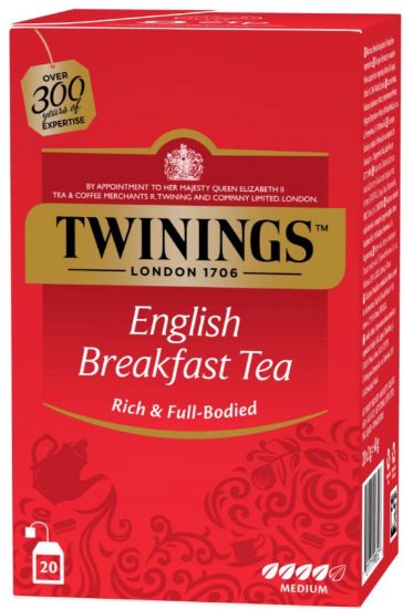 Picture of TWININGS ENGLISH BREAKFAST melnā tēja, 20TM