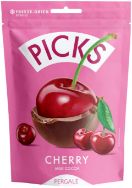 Attēls PICKS dražejas ķirši, piena kakao glazūrā, 90g