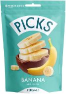 Attēls PICKS dražejas banānu biezenis,pien. kakao glazūrā, 90g