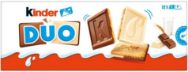 Attēls (IZPĀRDOŠANA) KINDER DUO cepumi ar pienu un balto šokolādi, 150g